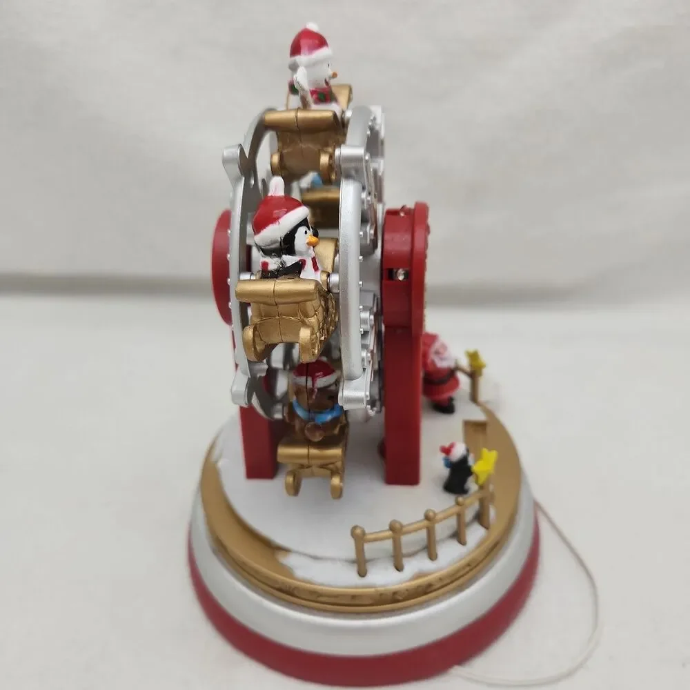 House Ferris Wheel Musical Animated Lights 7” Christmas Pan Asian Carnival